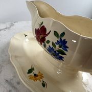 Ironware sauceboat Sarreguemines and Digoin