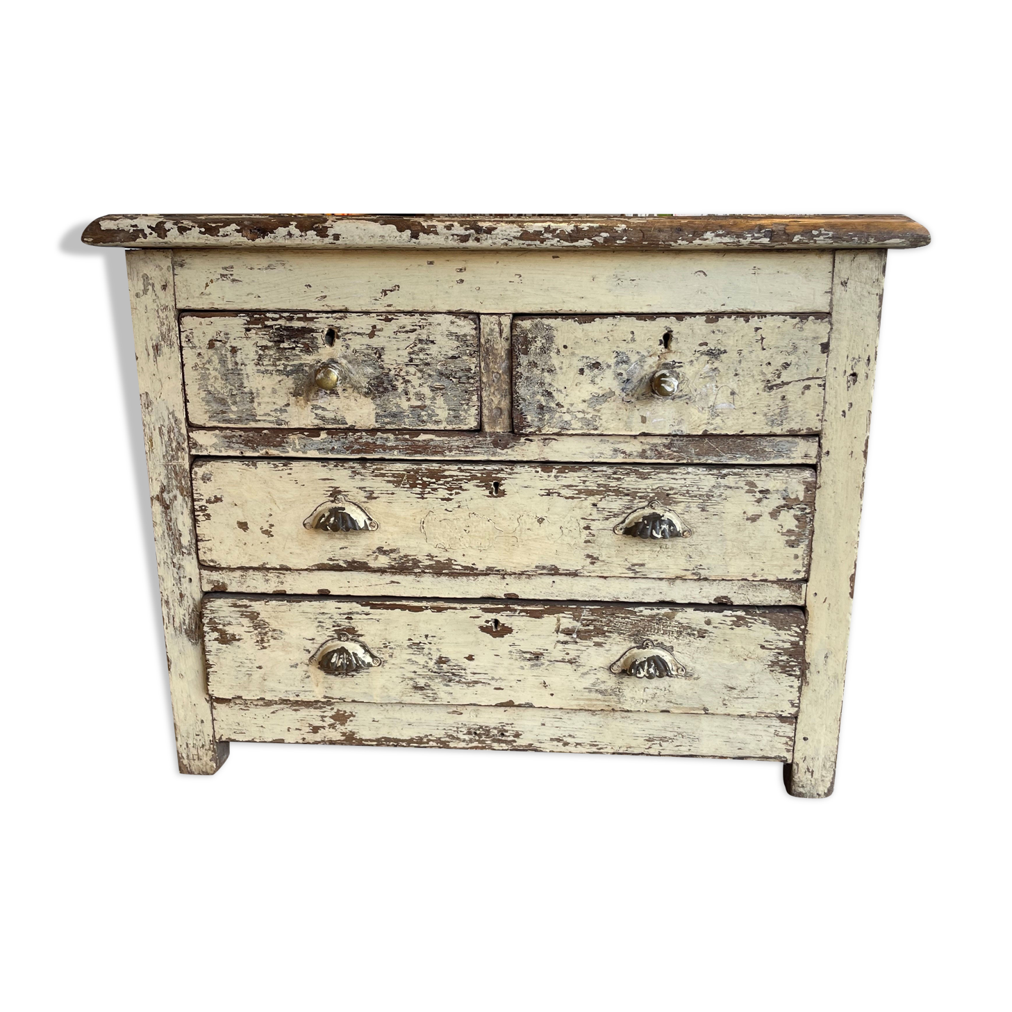 Antique teak chest of drawers