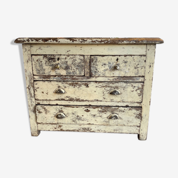 Antique teak chest of drawers