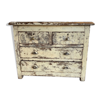 Antique teak chest of drawers