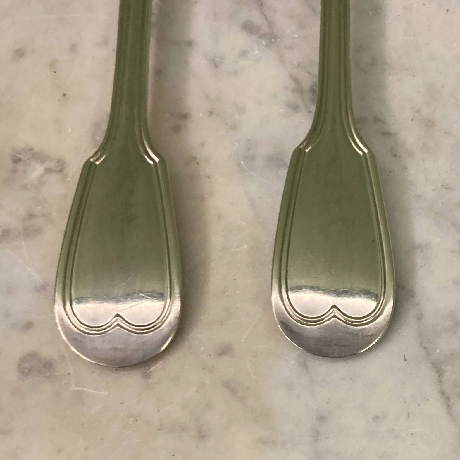 Charles Christofle 6 soup spoons model Chinon