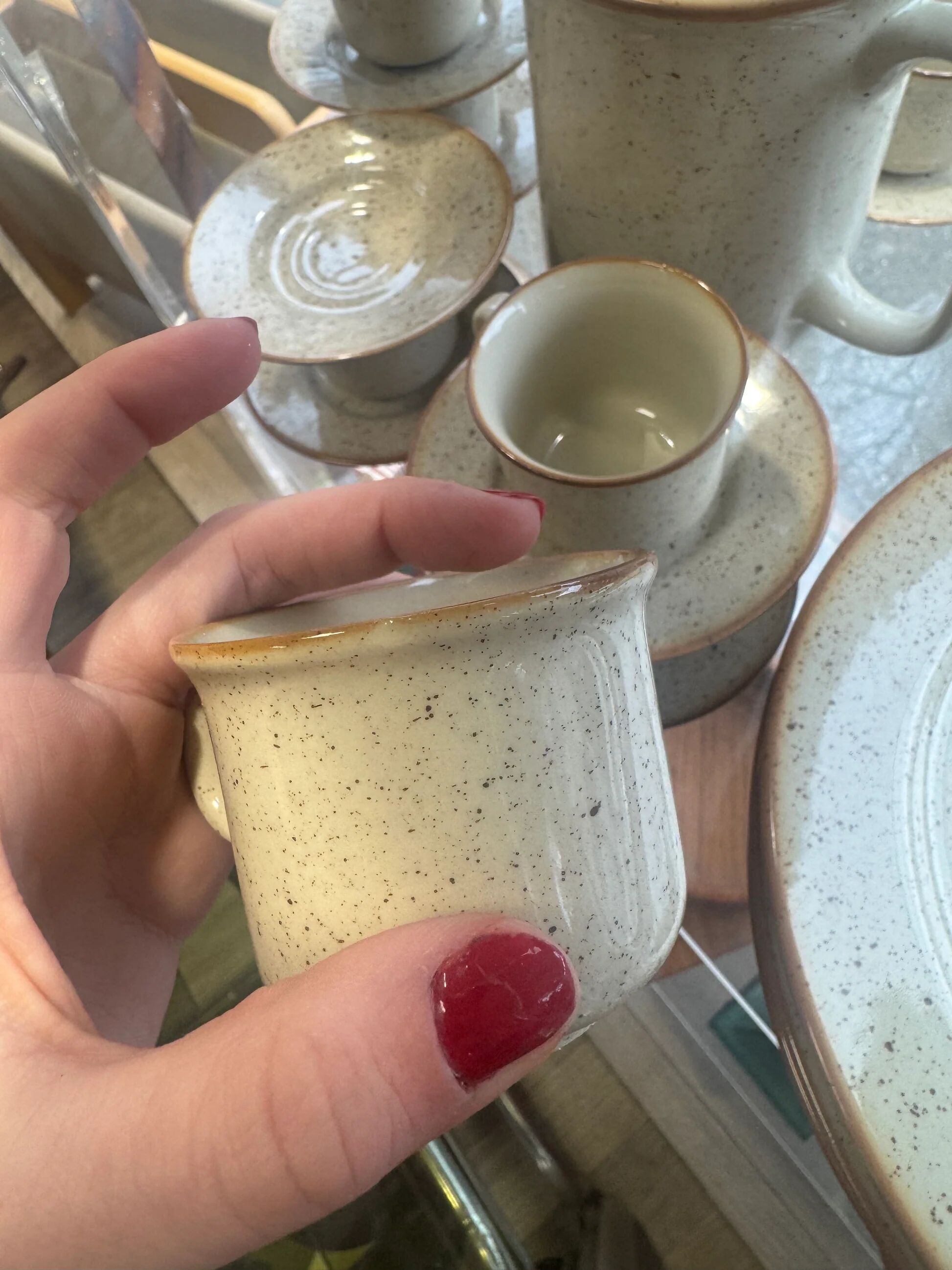 Beige coffee service, Tulowice