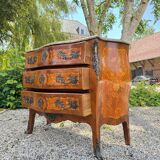Louis XV Style Commode In Flower Marquetry