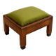 Amsterdamse School footstool, Netherlands, 1920s