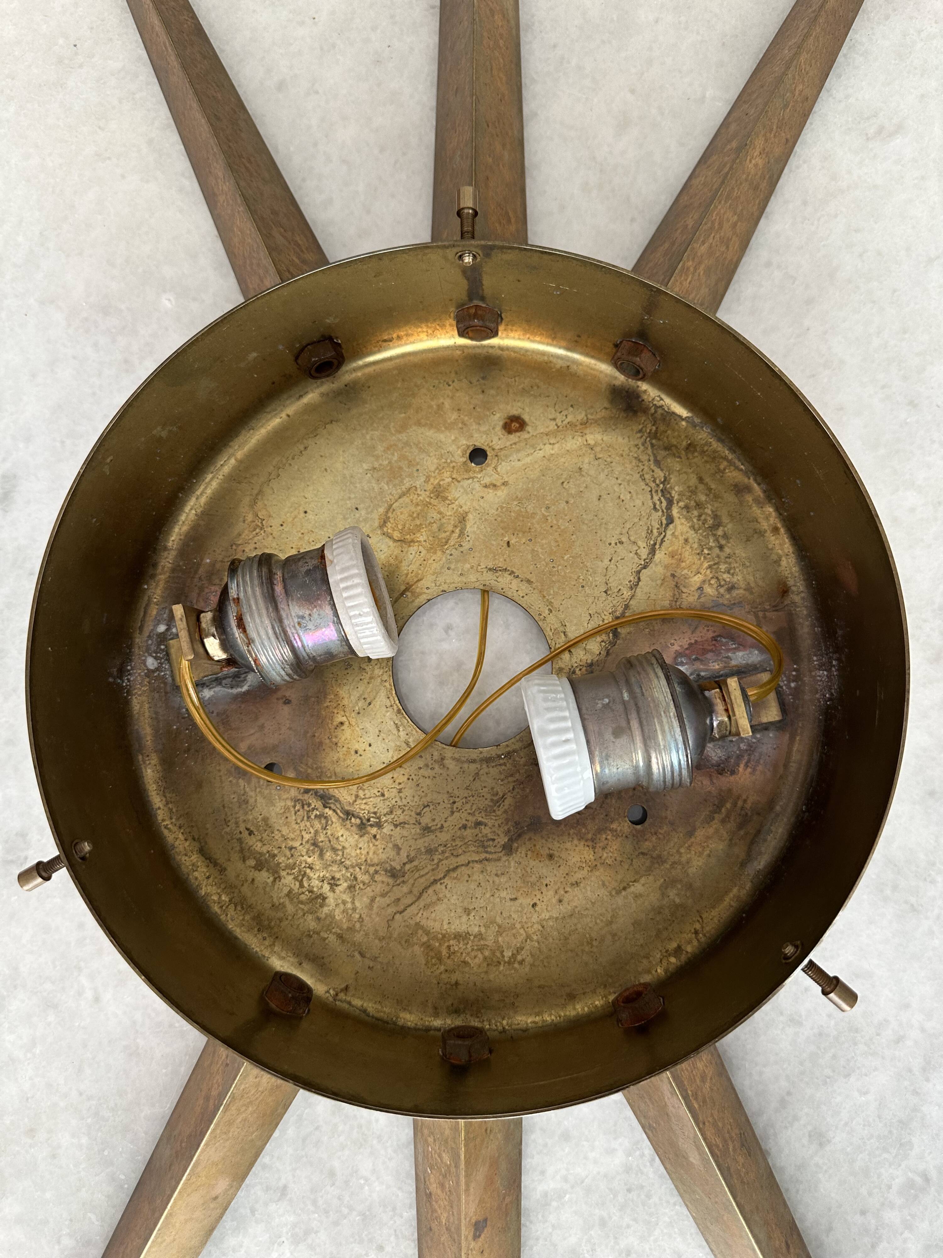 Gio Ponti Sun ceiling light produced by Arredoluce