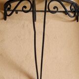 Wrought iron and marble console