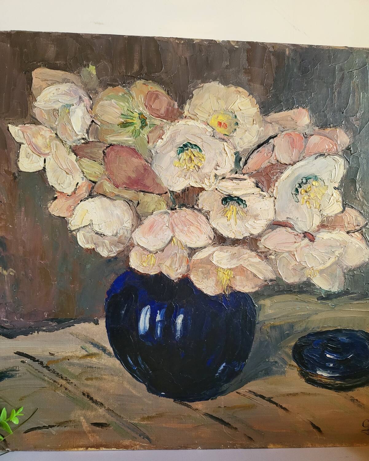 Oil on panel, germaine luquet, bouquet of flowers