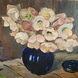 Oil on panel, germaine luquet, bouquet of flowers