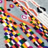 Handmade moroccan berber carpet 263 x 145 cm