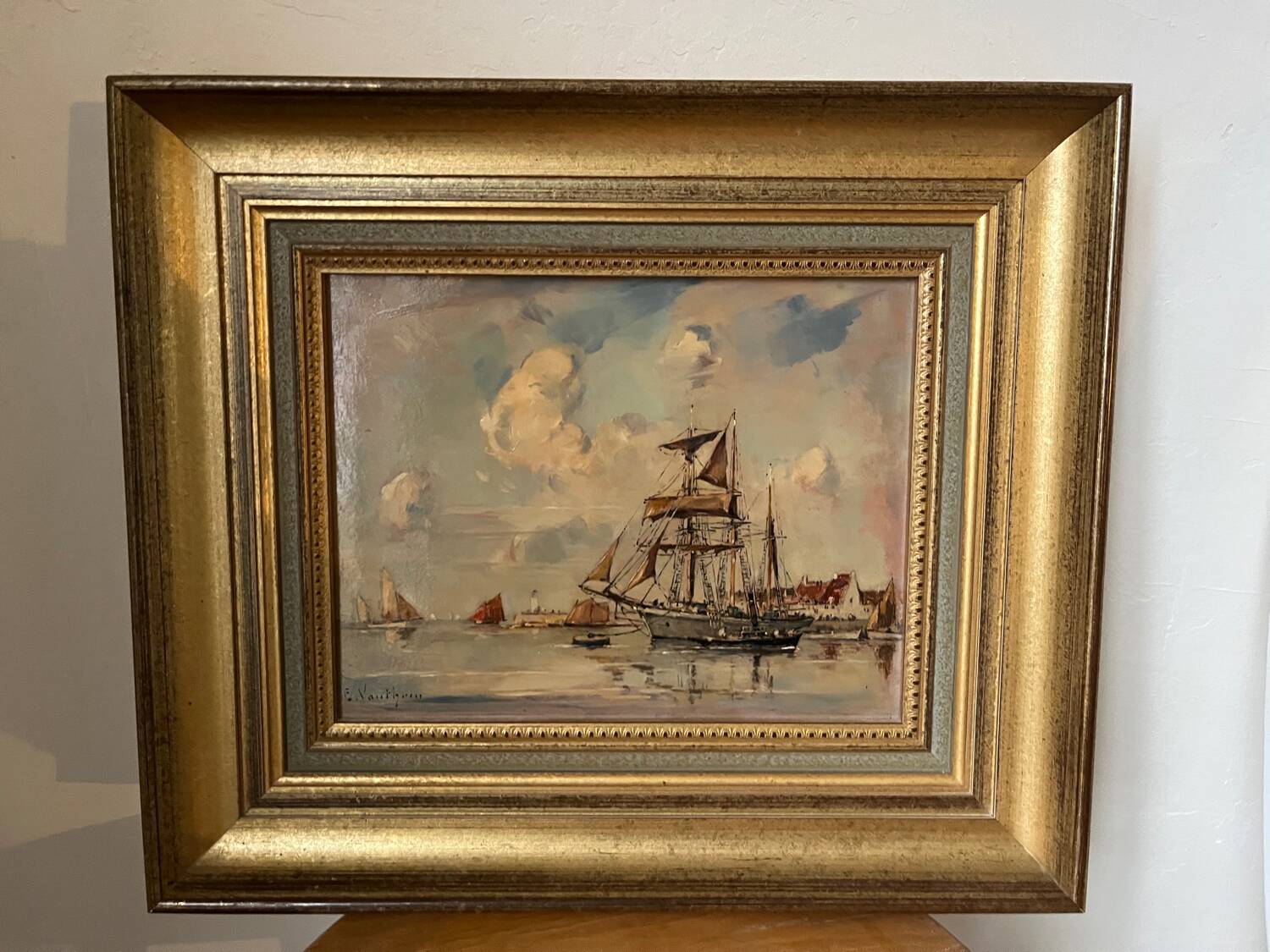 Oil painting by Ernest Vauthrin