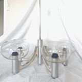 5-branched chandelier by Sciolari, Italy, space age, 1970