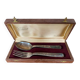 Antique Cutlery Fork & Spoon Silver Metal + Vintage Box Set #B337