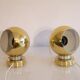 Paire d'applique suedoise en laiton de Trivel belysning 1970