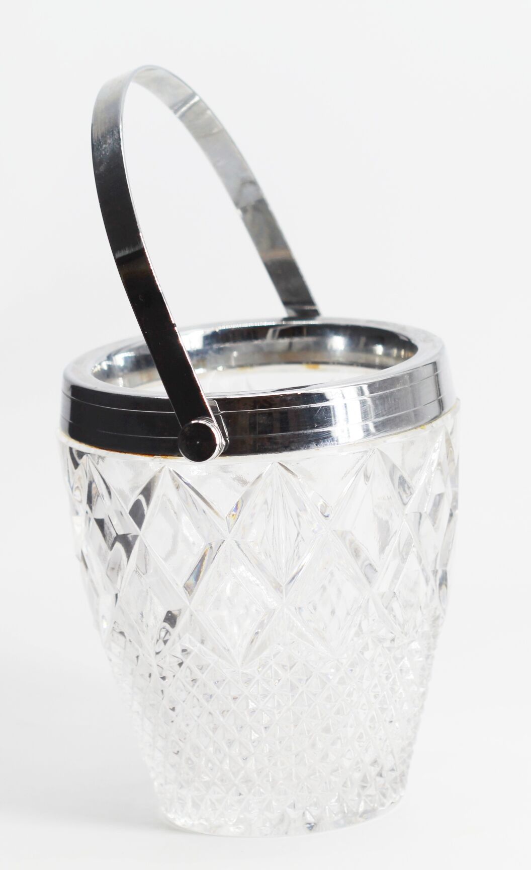 Vintage glass ice bucket