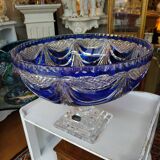 Blue Lorraine crystal cup