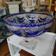 Blue Lorraine crystal cup