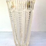 Vase vintage en verre ciselé