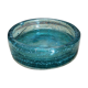 Vide poche verre bleuté bullé ancien vintage