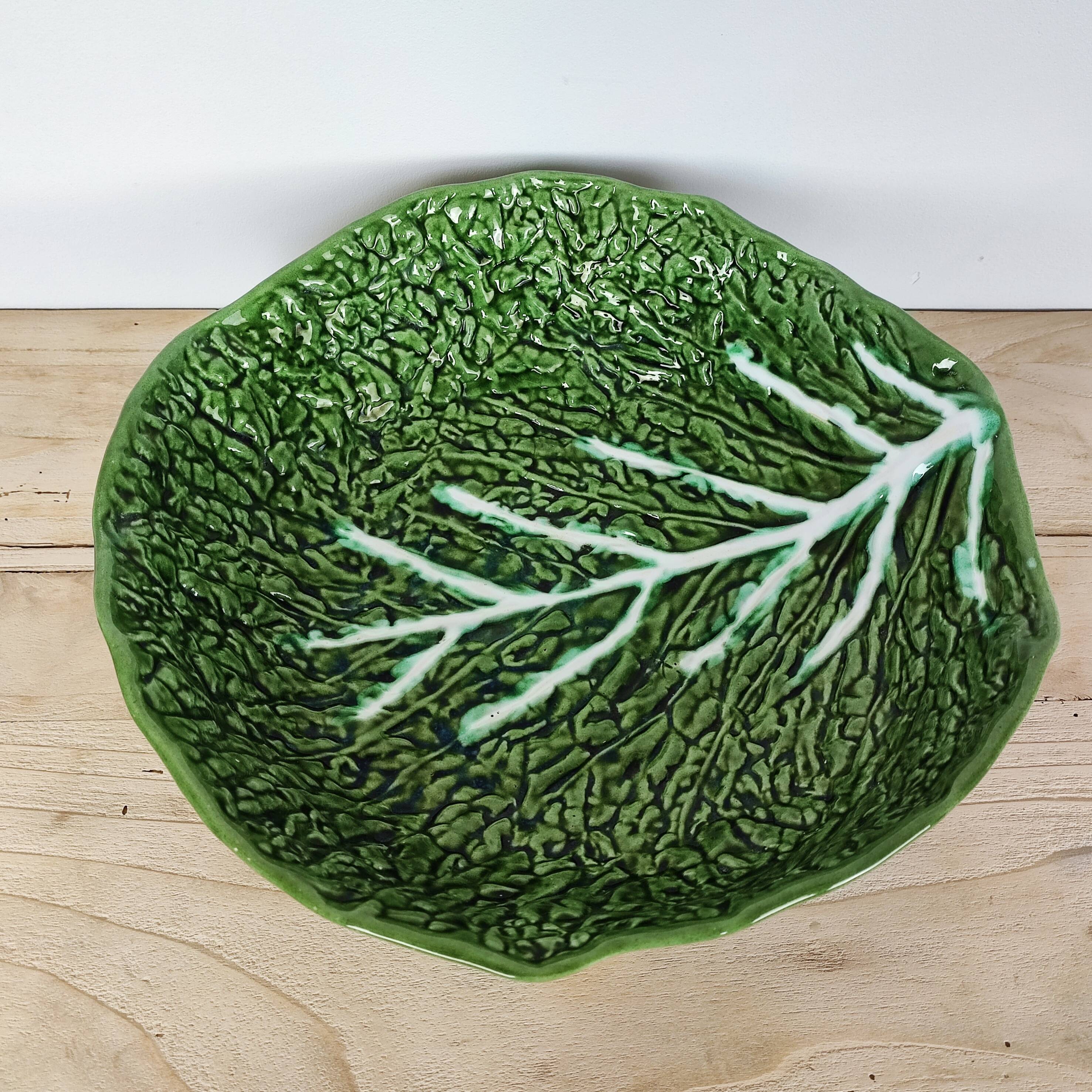 Deep “cabbage leaf” dish