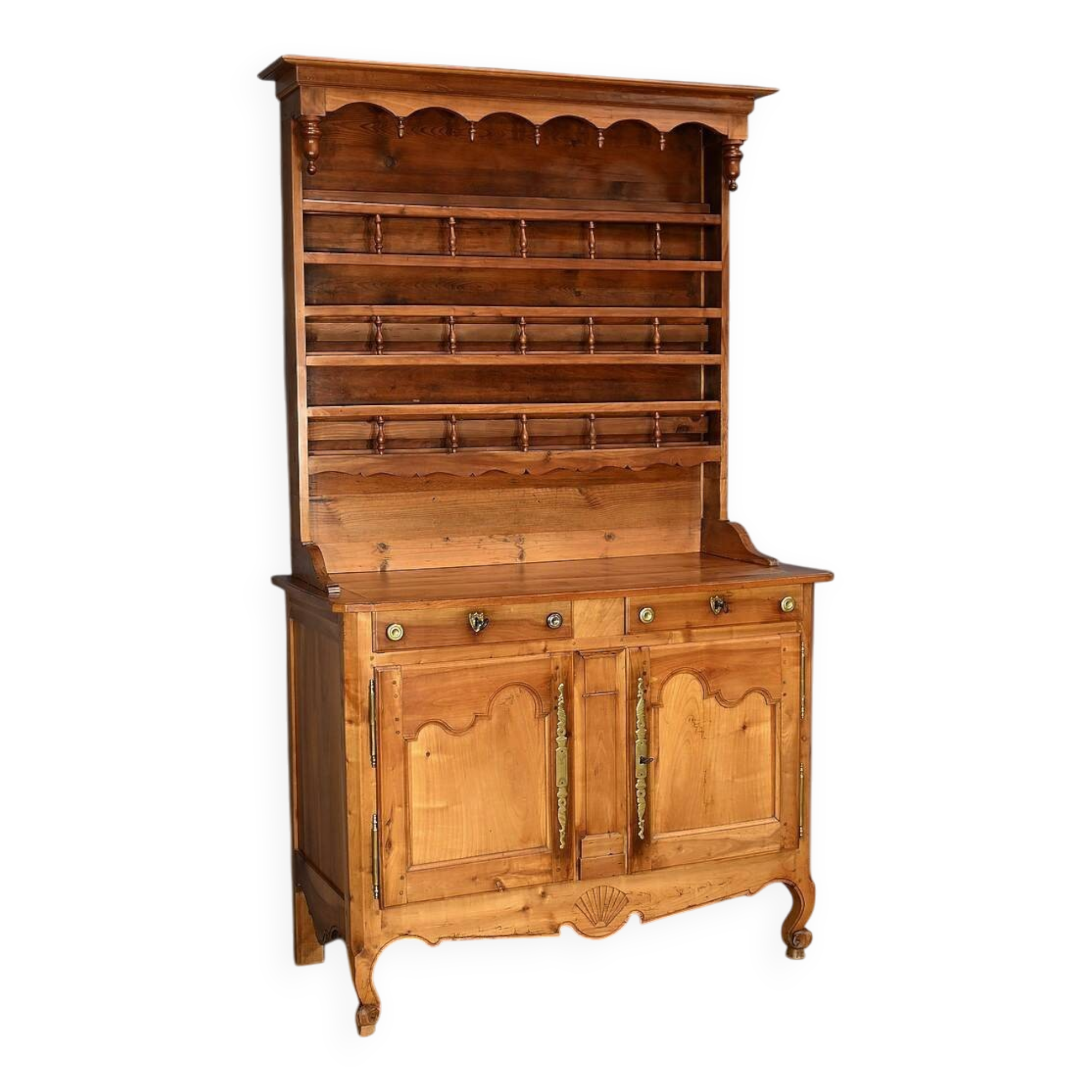 Louis XV style blond cherry wood sideboard – mid-19th century