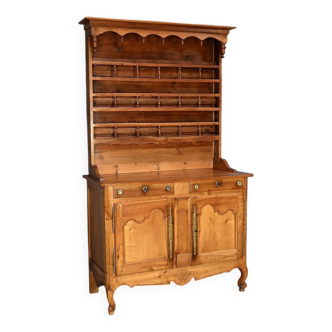 Buffet Vaisselier en Merisier Blond, style Louis XV – Milieu XIXe