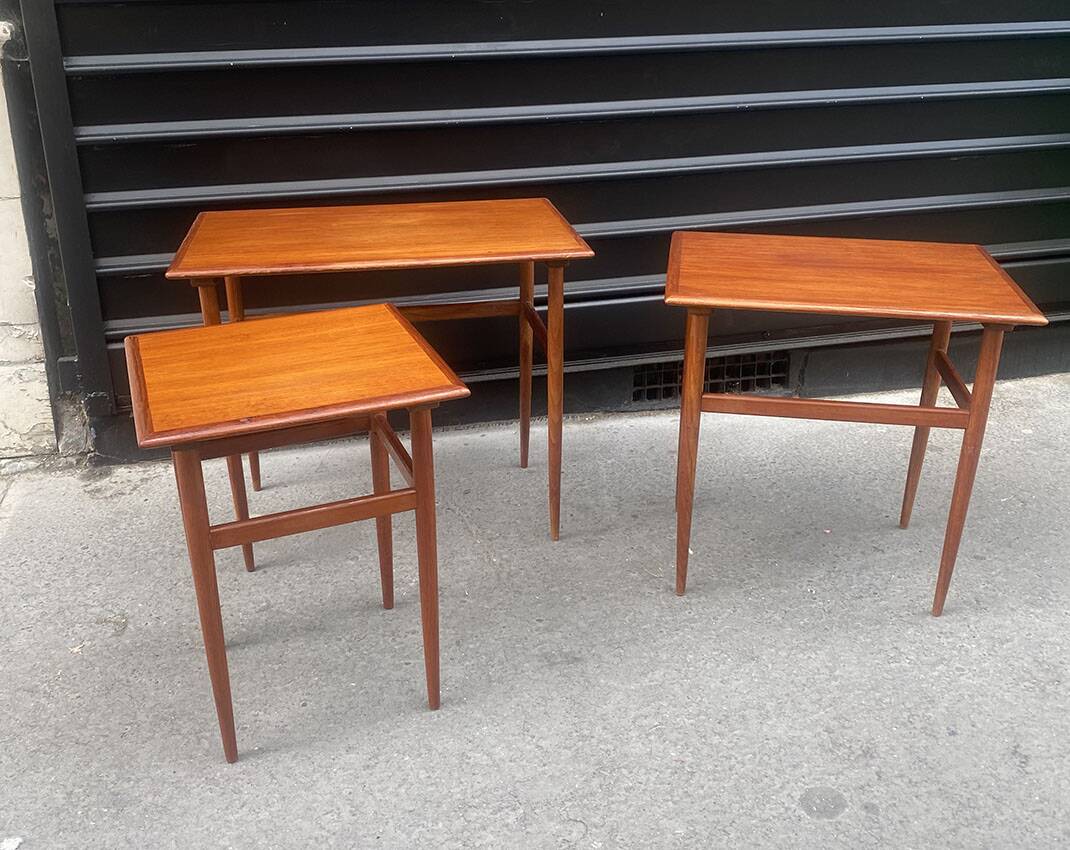 Scandinavian teak nesting table, 1960
