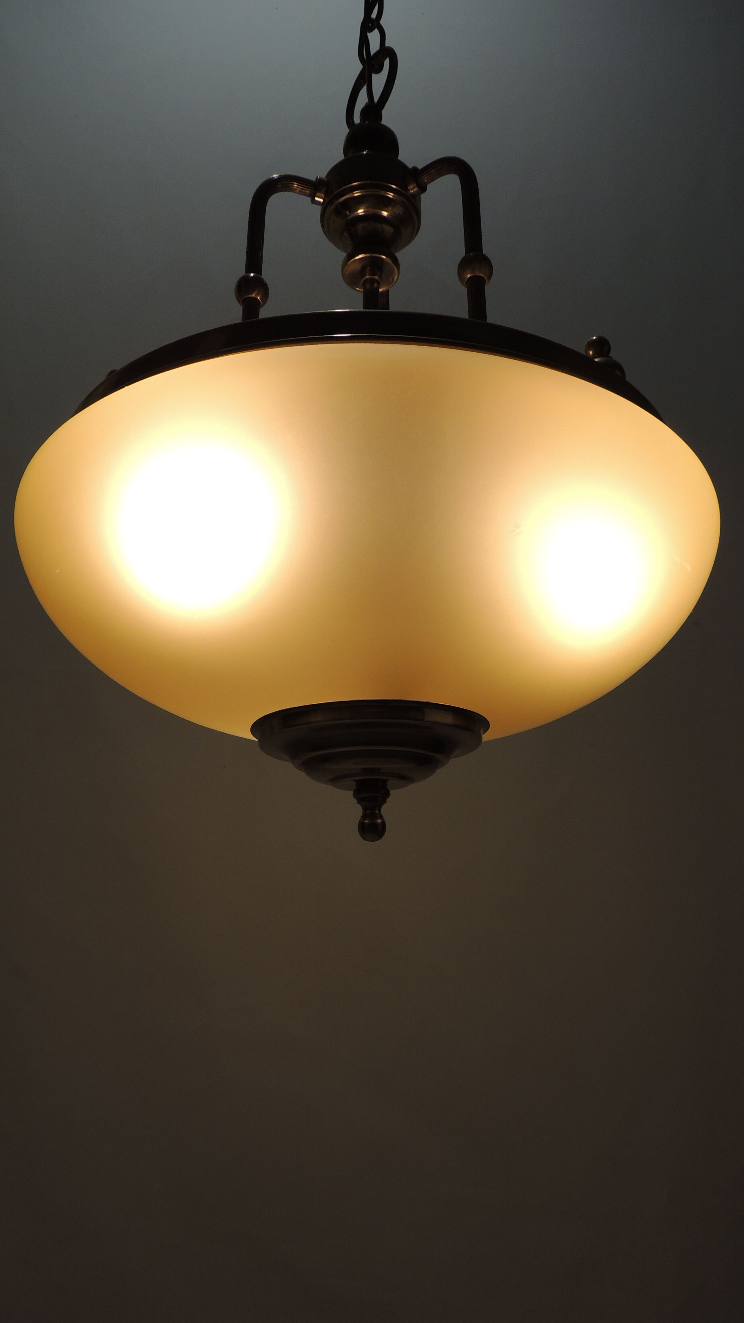 Glass and brass / vintage suspension