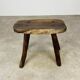 Solid wood brutalist farmhouse stool