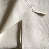 pair of Castle in linen cloths 19th figure BL