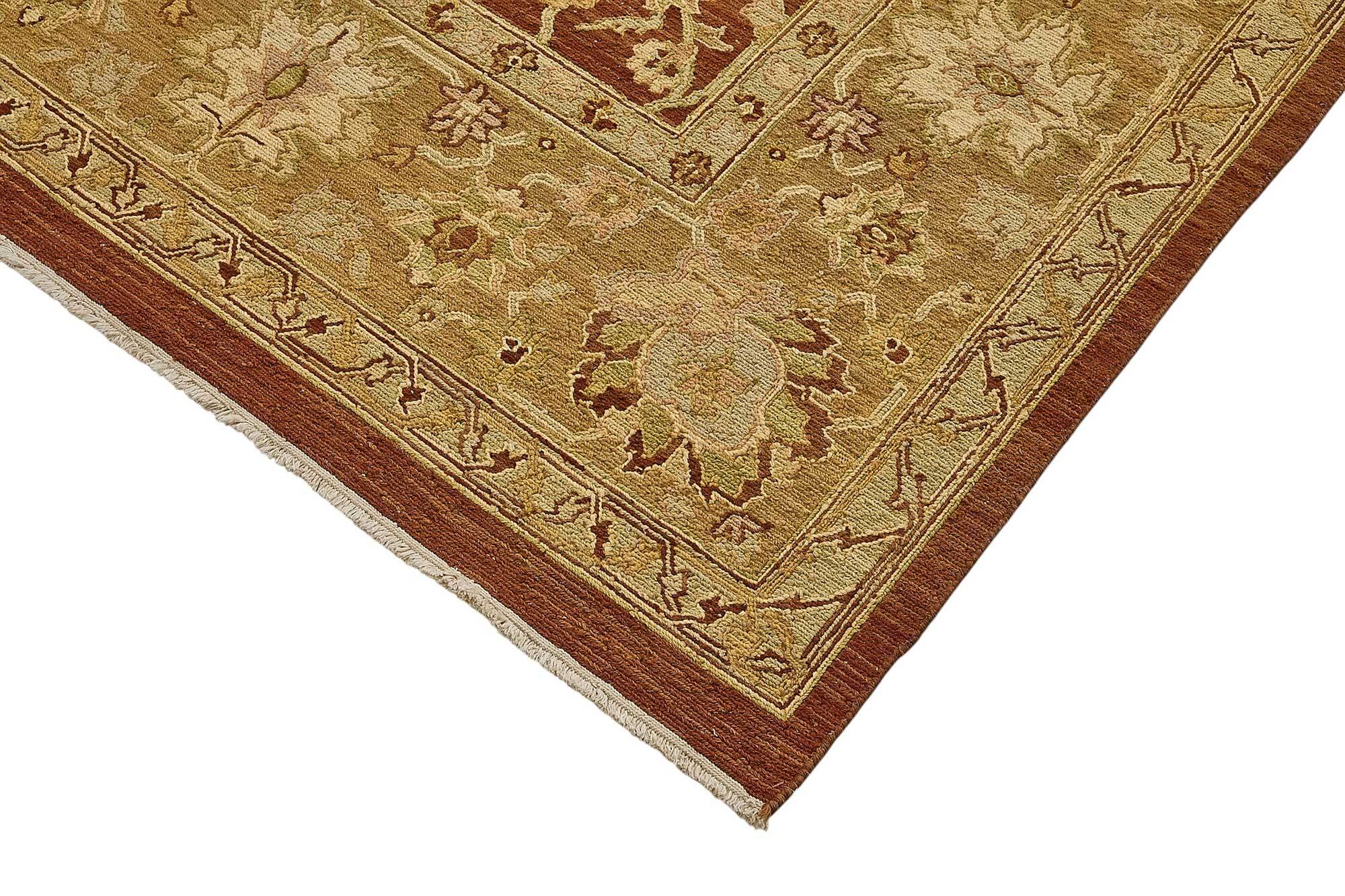 Turkish Handknotted Wool Oushak Rug 263 cm x 350 cm