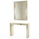 Miroir avec console argentés et dorés – Deknudt