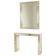 Rare Designer Mirror with Console – Silver & Gold – Deknudt
