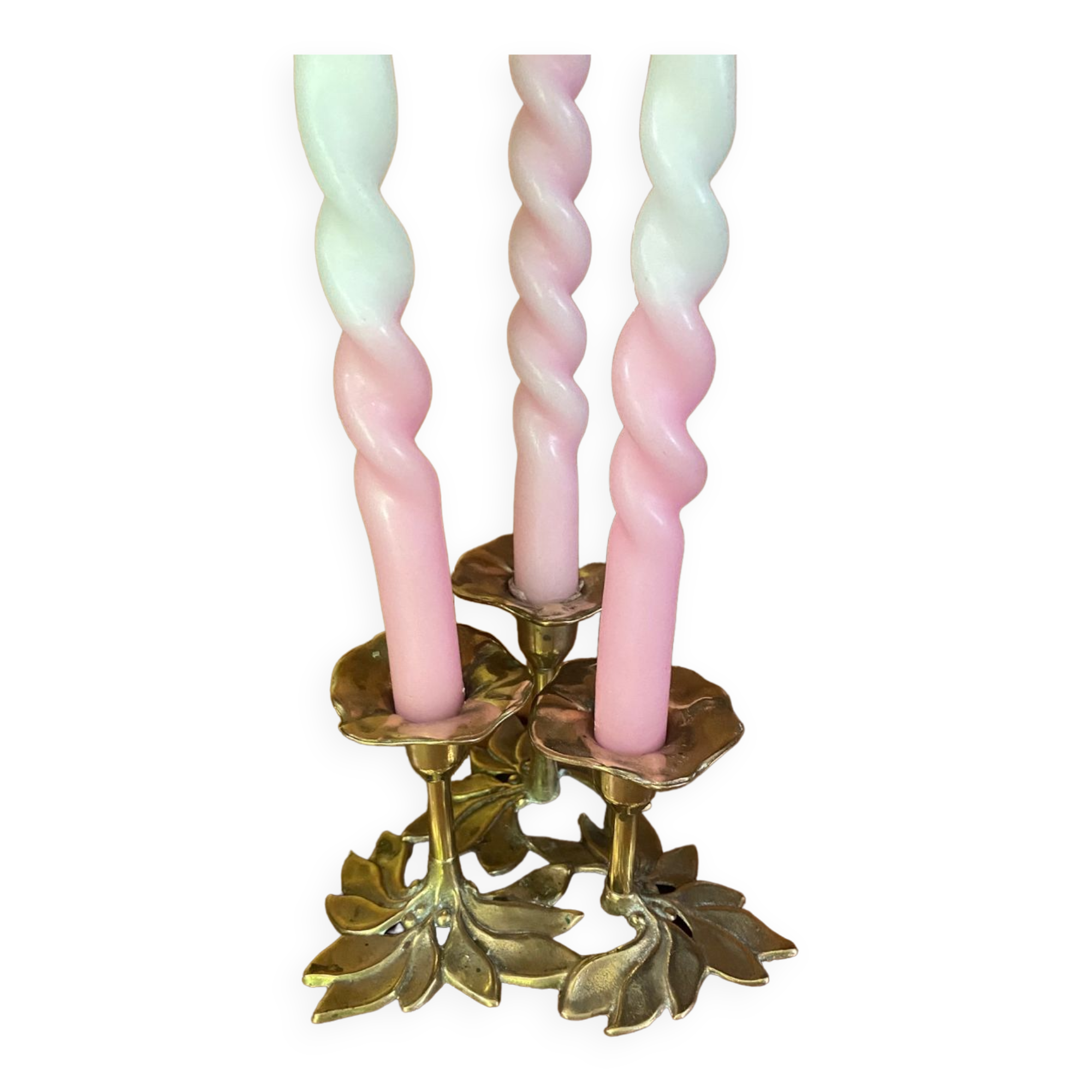 Vintage brass candle holder