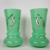 Pair of opaline vases