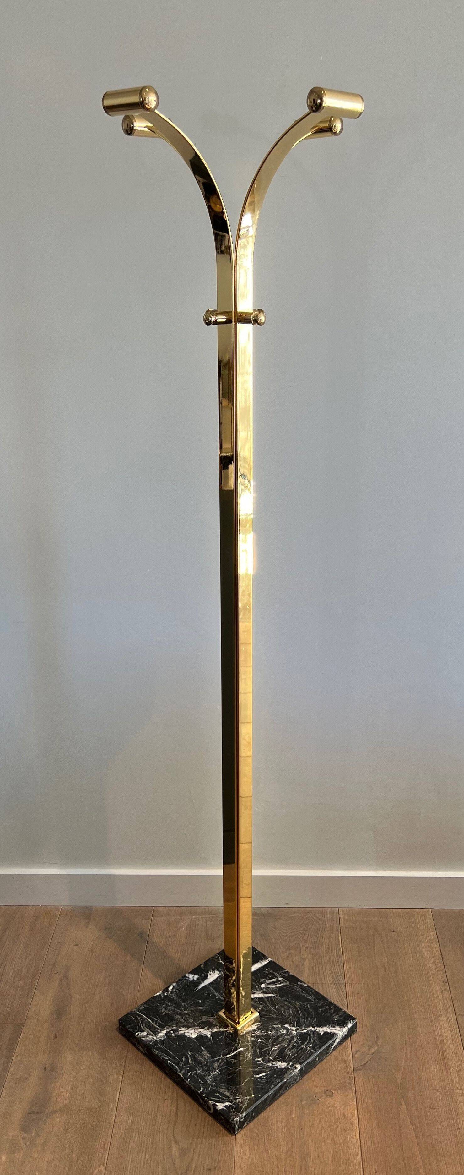 Coat Racks in Brass and Marble