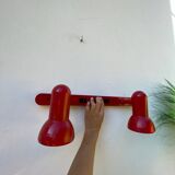 Applique 2 spots orientables en métal rouge