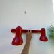 Applique 2 spots orientables en métal rouge