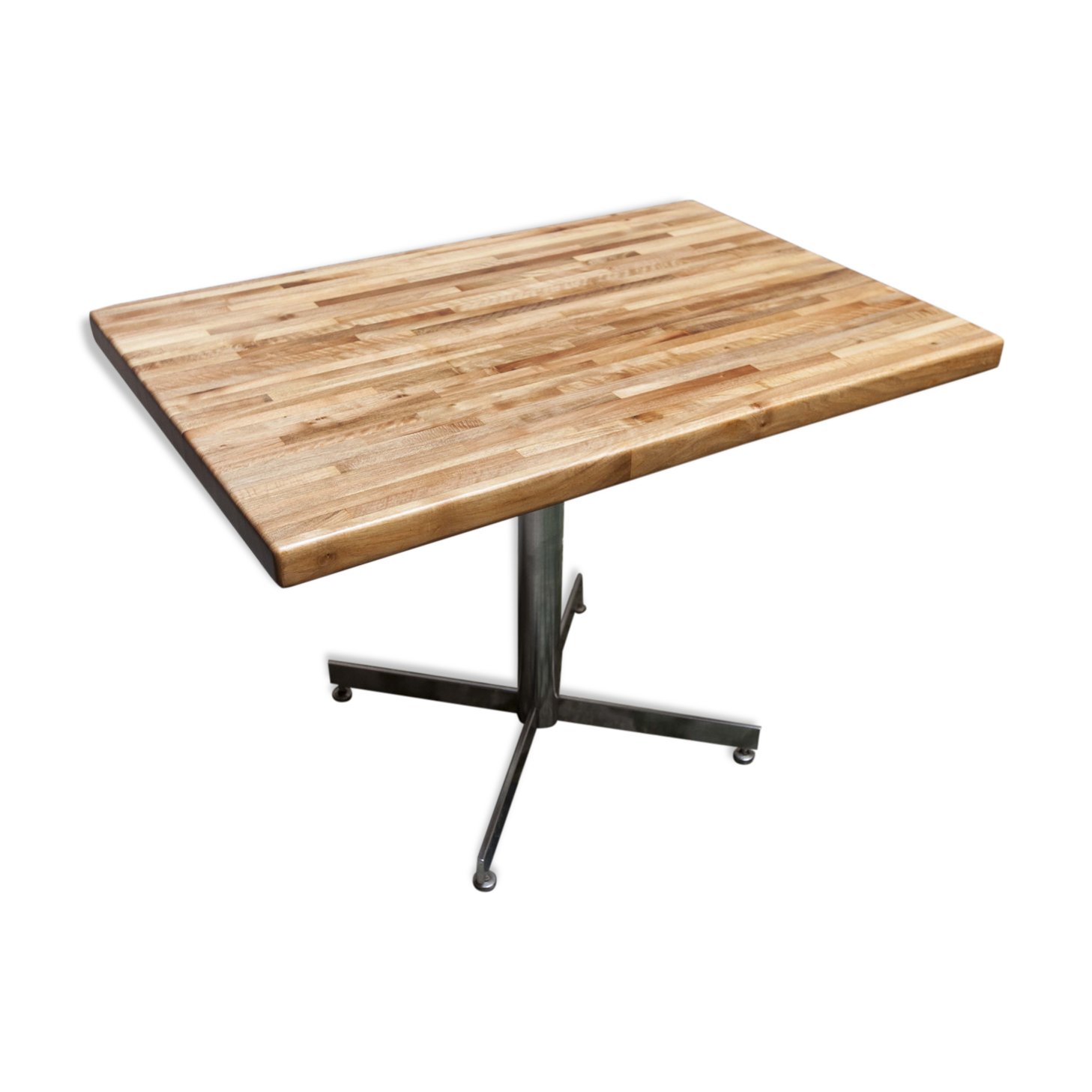 Table en noyer lamellé collé des années 60