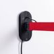 Lampe murale extensible post-moderne en métal rouge