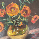 Still life "marigolds in a vase"