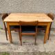 Solid oak farm table with 1 drawer