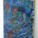 Abstract painting portrait of vintage woman year 60/70