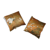 Lot de 2 coussins vintage