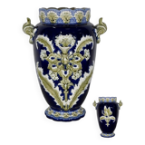 Earthenware vase, faience factory of fives lille - early twentieth century