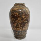 Early 20th century Persian Qajar dynasty pottery vases / bowl / bottle / 1900s