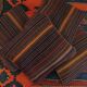 Striped Kilim Cushion Cover Handwoven Wool Scatter Pillow- 35x35cm