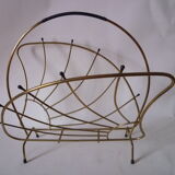 50s gold plated magazine rack