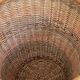 Large VINTAGE WICKER BASKET Wood