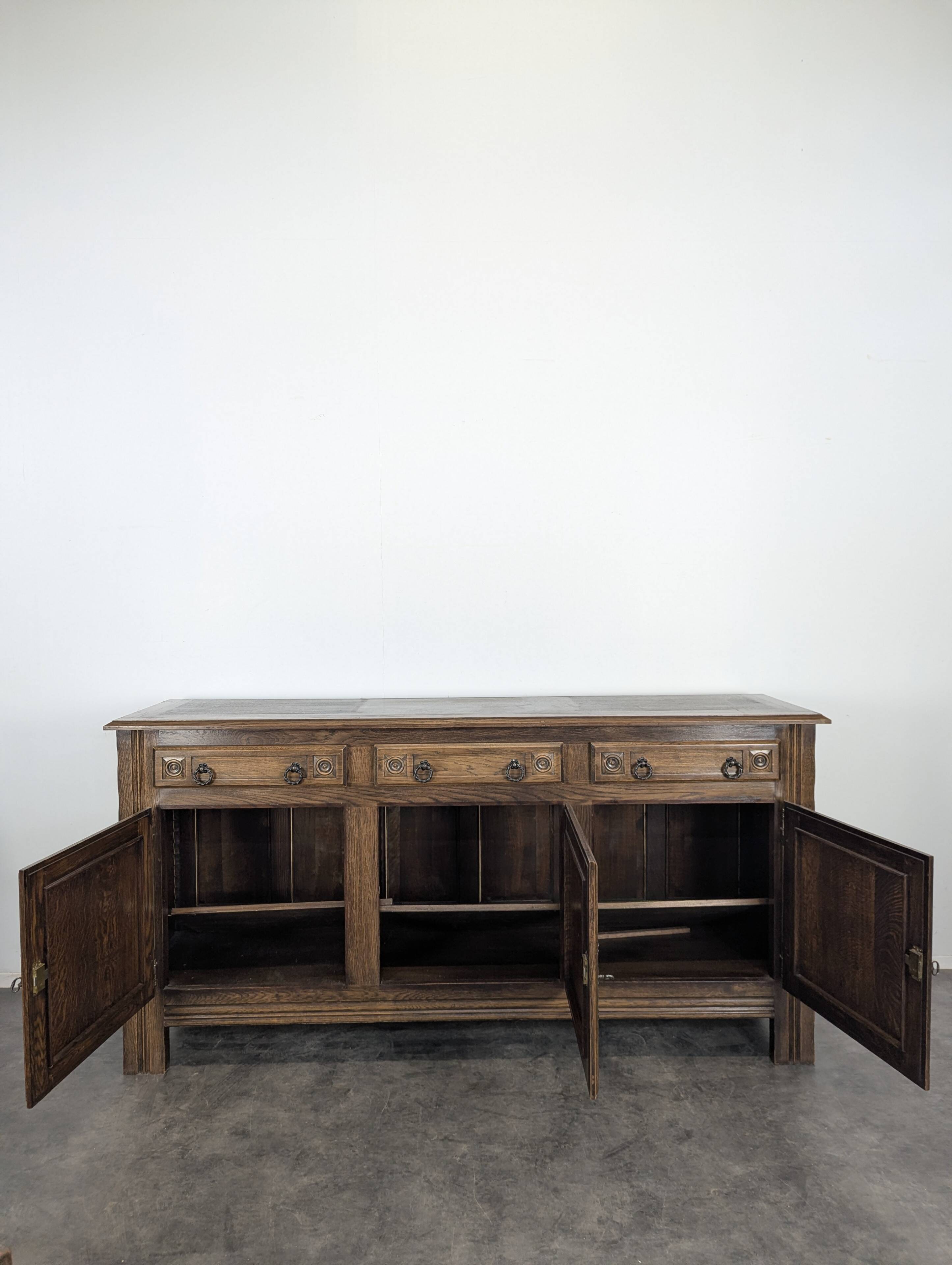 Brutalist sideboard in the spirit of Dudouyt.