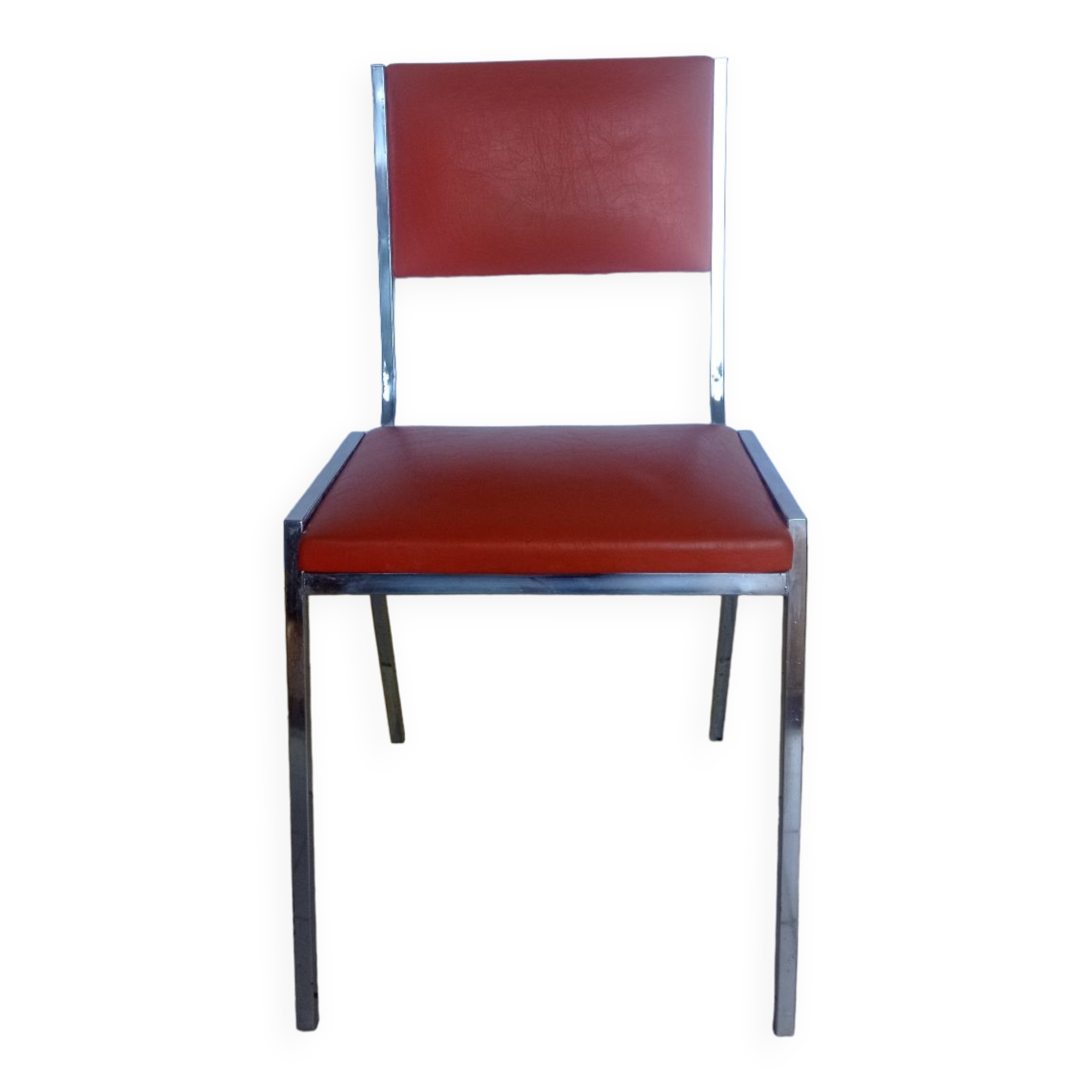 Chaise vintage orange